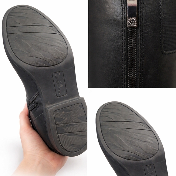 Anne Klein Black Over the Knee Boots - Picture 6 of 7